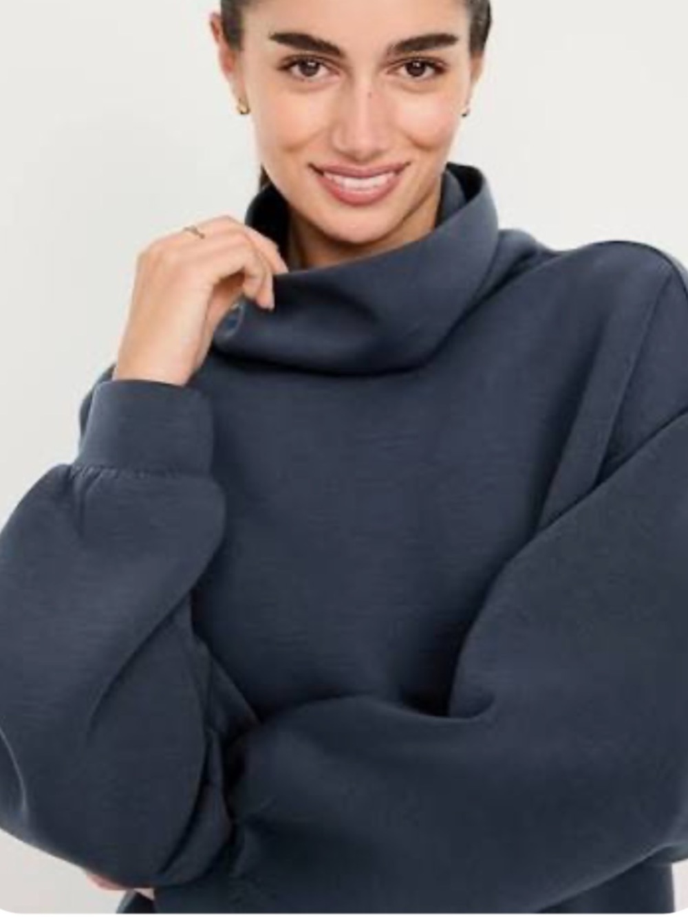 NWT- Old Navy - XXL. Bounce Fleece Funnel Neck Tunic Sweatshirt